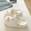 Zuecos de Plataforma con Lazo Dulces y Versátiles para Mujer, Sandalias Cerradas de Verano de EVA para Estudiantes al Aire Libre en la Playa, Estilo Birkenstock