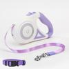 Corda de tração luminosa para animais de estimação, cães médios e pequenos, com luzes, coleira retrátil automática, corrente para cães, suprimentos para passeios com gatos