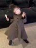 Invierno 2026 Nuevo Estilo Estilo Coreano Ropa Infantil Niñas Estilo Europeo y Americano Solapa de Terciopelo Estampado de Animales Tela de Lana Chaqueta Acolchada de Corte A