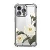 Funda de Verano en Stock para Teléfono, Diseño Simple de Camelia de Gama Alta, iPhone 17, Apple 16, Funda de TPU Airbag Electrochapada a Prueba de Golpes
