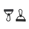 Electroforesis Gancho Negro Hebilla Clip de Cola Cinta Tornillo Metal Colgante Hebilla Accesorios Herrajes para Equipaje Hebilla de Gancho de Cinta Ancho Interior 3cm
