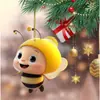 Amazon Transfronterizo Nueva Abejita Decoración Navideña Colgante para Coche Abeja Acrílica Colgante Decoración Navideña