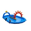 Piscina Inflável Grande com Armazenamento de Água Alargado ao Redor, Barra de Equilíbrio Embutida, Obstáculos, Parque Aquático de Fazenda de Verão, Grande Quantidade, Bom Preço