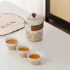 Conjunto de Chá de Viagem, Copo Rápido, Xícara de Chá de Luxo Leve para Exterior, Pequeno Conjunto, Presente de Negócios, Presente Lembrança