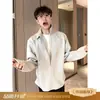 Casaco curto de lã masculino, coleção de outono, com gola alta, estilo vintage, marca da moda, adequado para o escritório, e um casaco de lã para adolescentes