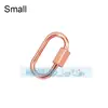 Acessórios para joias DIY mosquetão de parafuso micro-incrustado de cobre puro fivela ajustável para pulseira e colar