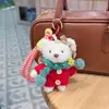 Bufanda de Suéter Linda Llavero de Muñeco Oso Muñeca Creativa con Lazo Colgante para Bolsa Colgante Decorativo de Moda
