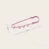 Alfiler de Seguridad Pintado de Tres Agujeros de 5 cm Color Caramelo Hebilla de Cintura Pin Dopamina Hebilla Broche Accesorios para Joyería DIY