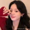 Pendientes de Perla de Pony Red Velvet para Mujer 2025 Nuevo Estilo Pendientes Únicos y Hermosos con Temperamento Elegante