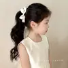 Pinza de plátano con lazo estilo coreano para niñas pequeñas, pinza vertical para moño alto, accesorio de pasador dulce y versátil