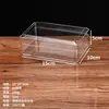 Caja de Almacenamiento Transparente en Stock Caja de Plástico Acrílico Caja Cuadrada Caja de Regalo de Flores Caja de Empaque de Alimentos Lote Pequeño