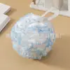 Japonés y Coreano Grande 14cm Encaje Bola de Baño Flor de Baño Suave y No Fácil de Desprender Linda Bola de Burbujas Red de Burbujas para Frotar el Baño