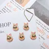 Accesorios populares para uñas de la serie de animales pequeños de hielo transparente, pollitos de dibujos animados, osos, conejos, decoraciones de resina para uñas y fundas de teléfono