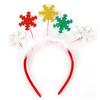 Amazon cross-border decorações de festa de Natal adereços, alce, boneco de neve, cocar fluff, pequeno cartão de cabelo bandana na cabeça