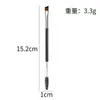 Cepillo para Cejas Plegable de Doble Punta, Peine Recto de Acero, Peine Multifuncional para Cejas y Pestañas, Cepillo Espiral de Doble Punta, Cepillo para Pestañas, Peine de Acero