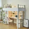 Cortina de Cama para Dormitório Estudantil com Velcro para Cama Inferior para Cobrir Costuras, Cortina Anti-Vazamento de Luz para Cama Superior, Cortina Espessada com Cabeça de Cortina Adesiva