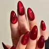 Uñas Ojo de Gato Portátiles, Simples y Elegantes, Forma de Concha, Iluminadoras, Desmontables, Puntas de Uñas de Alta Calidad, Pegatinas para Uñas