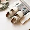 Zapatos de Cuero para Niñas 2025 Primavera Nuevo Estilo Coreano Versátiles Zapatos de Princesa para Niños Antideslizantes Suela Suave para Niña Zapatos Individuales para Bebé