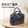 Bolsa Clássica Pillow Nova Couro Bovino Tostado Manual Masculina Feminina Camada Superior Bolsa de Mão Casual Versátil Textura de Alta Qualidade Bolsa Transversal