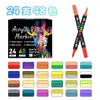 Producto popular transfronterizo: Marcador Acrílico de Doble Punta con Punta Suave, Bolígrafo de Dibujo Específico para Estudiantes, Dos Colores en una Sola Pasada, Bolígrafo Acrílico de Color Apilable