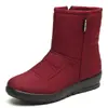 Botas Nuevas de Algodón para Mujer Botas de Invierno para Mujer Talla Grande para Adultos Mayores Botas de Nieve Cálidas Zapatos para Madre 41-43
