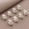Contas Espaçadoras de Strass Coloridas Duradouras Banhadas a Prata Espessa, Contas Soltas, Contas Cilíndricas, Acessórios para Joias DIY de Pulseira de Pérola de Cristal