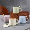 Caneca de Grande Capacidade para Uso Doméstico, Copo para Casal, Caneca de Cerâmica para Café, Caneca de Pedra com Cor sob Esmalte, Xícara de Chá