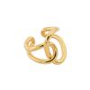 Anillo de metal minimalista de blogger ins europeo y americano, anillo de dedo cruzado con corbata de personalidad femenina, anillo abierto