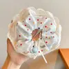 Diadema de lazo de encaje de moda, banda para el cabello extragrande estilo coreano, delicado patrón floral, perfecta para crear un peinado de moño