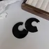 Pendientes Redondos de Acrílico Estilo Ins Aguja de Plata Pendientes Simples Elegantes de Gama Alta Moda de Nicho Pendientes Personalizados para Mujer