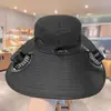 Sombrero de Malla Transpirable para Verano Sombrero con Ventilador Solar Ocio al Aire Libre Parasol Protección Solar Gorra de Béisbol Nuevo Sombrero con Ventilador USB