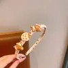 Acessórios para Cabelo Crespo com Franja Faixa para Cabelo Infantil Menina Estilo Coreano Tecido Antiderrapante Prendedor de Cabelo Pressão de Cabelo Faixa de Cabelo para Menina Acessório de Cabeça