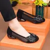 Zapatos de Malla Bajos con Lazo para Mujer 2026 Nueva Llegada de Verano Tacón Bajo Versátiles Punta Redonda Suela Suave Slip-On Zapatos para Mujer