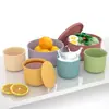 Taza de silicona de grado alimenticio para beber tazón de silicona vajilla para bebé lonchera para estudiante resistente a altas y bajas temperaturas caja bento lonchera de silicona