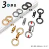 Venta Directa de Fábrica Llavero de Anilla de Resorte de Doble Extremo con Diamante Blanco de Moda Exquisito Hebilla de Joyería para Bolso Cruzado de Empalme