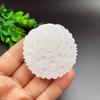 Jade blanco afgano Doble Dragón jugando cuentas colgante de chismes colgante para hombres y mujeres accesorios Hanfu exposición regalos de negocios