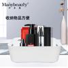 Caja Portátil de Gran Capacidad Caja de Capas Caja de Almacenamiento Plástico Escritorio Herramientas y Utensilios Salón de Belleza Spa Bandeja Blanco