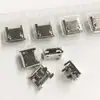 Placa de inserción de 7.2 patas para micrófono, interfaz hembra de 5P niquelada, zócalo MicroUSB de borde rizado, todo Cobre