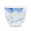 Taza Maestra Pintada a Mano Tipo Hielo Cerámica Kung Fu Juego de Té Taza de Té Taza de Té Color Bajo Esmalte Porcelana Azul y Blanca Taza Individual Personal