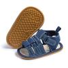 Sapatos de verão para bebês de 0 a 1 ano sandálias de bebê respiráveis antiderrapantes velcro casual sapatos de bebê para meninos sapatos de bebê