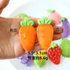 Grande Glitter Transparente Legumes Frutas Artificiais DIY Enfeites de Resina Acessórios Presilhas de Cabelo Criativas Ímãs de Geladeira Materiais