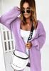 2024 Amazon AliExpress Independent Station Comércio Exterior Novo Cardigan de Malha Solta Casaco Sem Fivela Camisola de Viagem