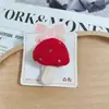 Nuevo Clip para el Cabello de Tela con Forma de Hongo Dulce y Lindo, Accesorio para el Cabello con Borde de Hongo, Pinza para Flequillo, Pinza Lateral para el Cabello, Adorno para el Cabello