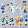 Figuras Transfronterizas 12 Tipos de Muñecas para Pastel, Muñecas Decorativas de Zootopia, Muñecos de Cacahuete, Adornos de Bombero