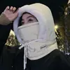 Sombrero Lei Feng de Terciopelo Cálido para Protección de Orejas del Noreste para Hombre, Sombrero de Punto para Esquí al Aire Libre, Sombrero de Viento y Nieve para Ciclismo para Mujer, Moderno
