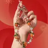 Muñeca Linda de Dibujos Animados Cadena Hecha a Mano Cordón Colgante Adorno Colgante Cordón para Teléfono Bolso con Cuentas para Cámara Colgante para Teléfono