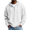 Sudadera con Capucha Pesada de Manga Larga para Hombre, Color Sólido, Holgada, Moderna, Deportiva Casual, Europea y Americana, Nueva
