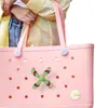 Colgante de Bolso de Playa de Dibujos Animados DIY Accesorios para Bogg Bag Accesorios para Bolso Saudí Colgante de Arcoíris de Verano