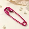 Alfiler de seguridad extra grande 140 mm, pasador de metal simple para el pelo, pasador decorativo de colores, broche con un toque de alta gama, accesorio para el pelo