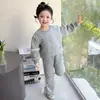Conjunto Elegante para Niña Primavera y Otoño 2026 Nuevo Sudadera Casual Infantil Conjunto de Primavera para Bebé Niña Conjunto de Dos Piezas con Lazo